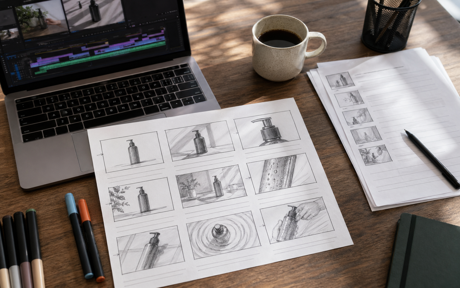 สคริปต์และ Storyboard Product Video