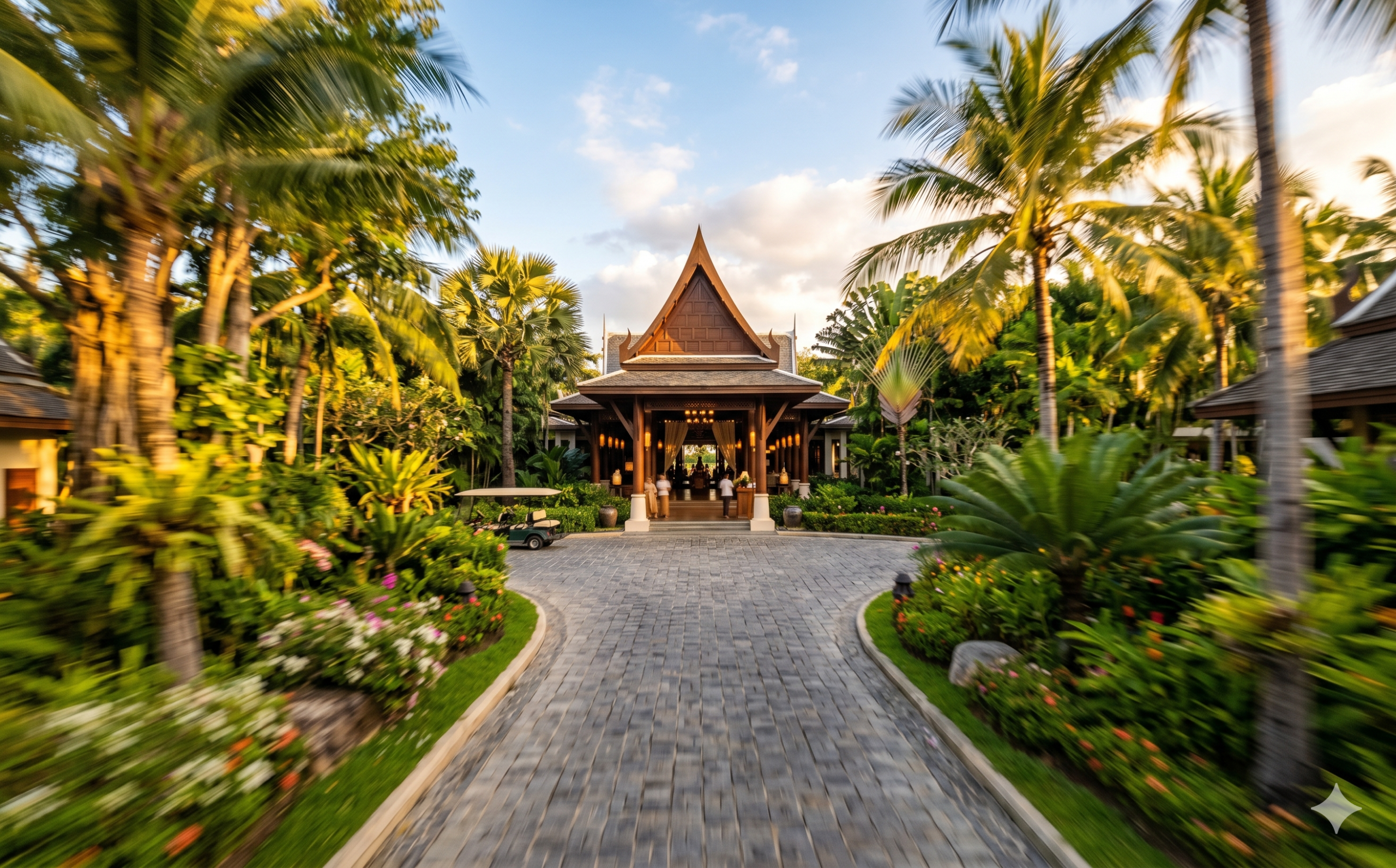 เทคนิค Fly-Through โดรน FPV บินเข้าหาทางเข้ารีสอร์ท