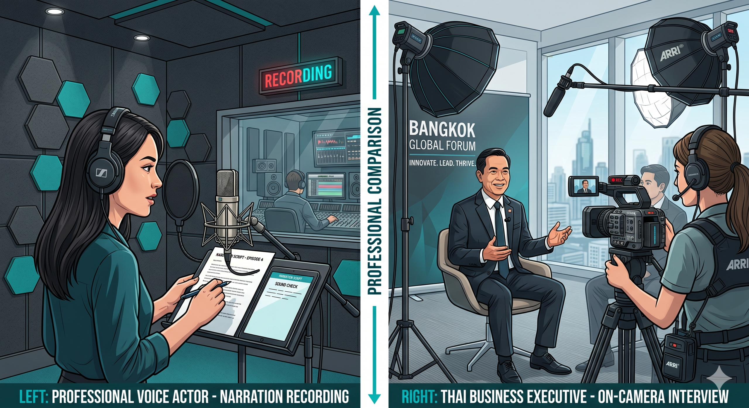 เปรียบเทียบ VDO Presentation แบบบรรยาย (Narration) กับแบบสัมภาษณ์ (Interview)